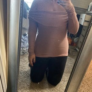 Off the shoulder sweater